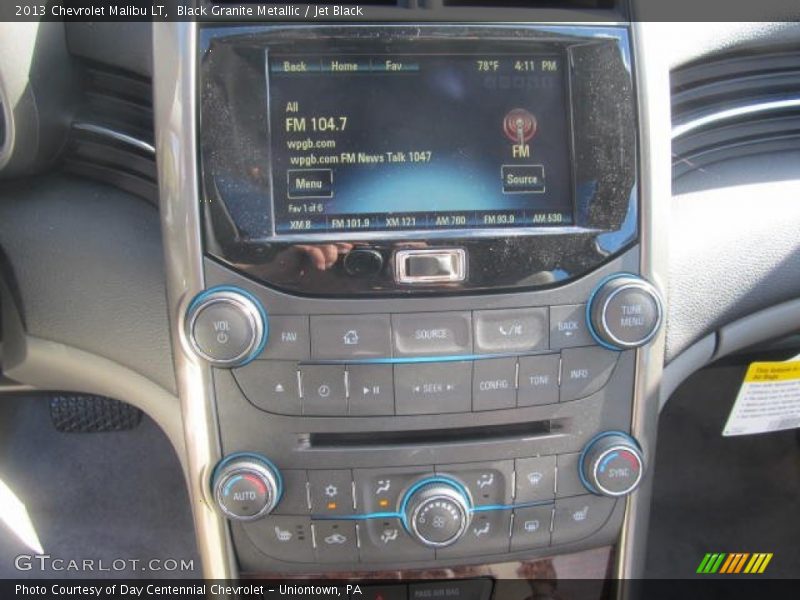 Black Granite Metallic / Jet Black 2013 Chevrolet Malibu LT