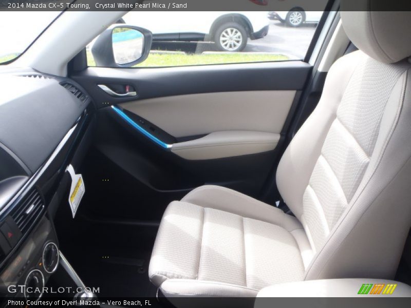 Crystal White Pearl Mica / Sand 2014 Mazda CX-5 Touring