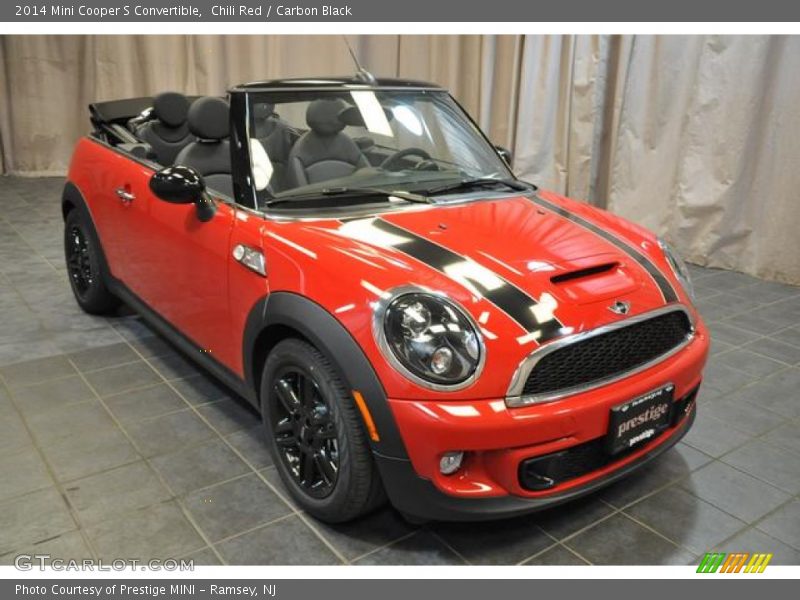 Chili Red / Carbon Black 2014 Mini Cooper S Convertible