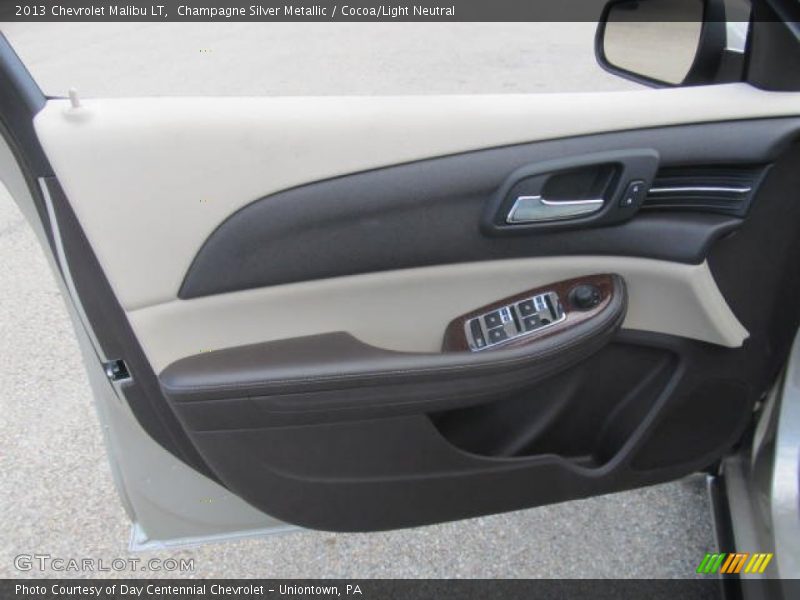 Champagne Silver Metallic / Cocoa/Light Neutral 2013 Chevrolet Malibu LT