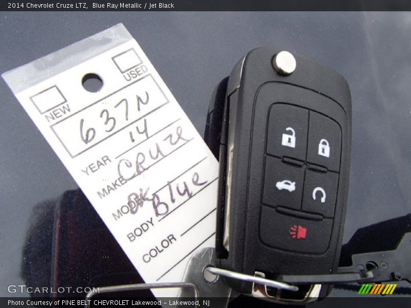 Blue Ray Metallic / Jet Black 2014 Chevrolet Cruze LTZ