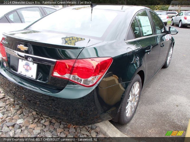Rainforest Green Metallic / Jet Black 2014 Chevrolet Cruze Eco