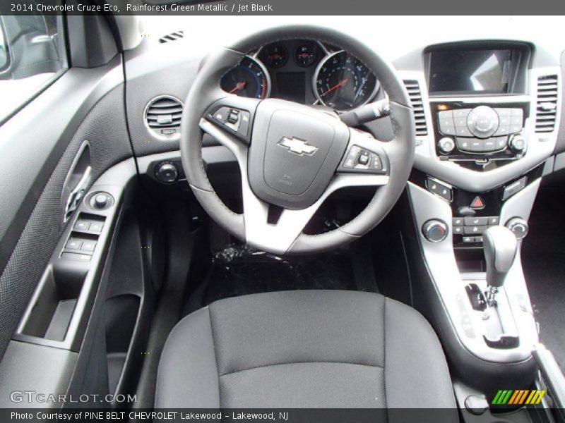 Rainforest Green Metallic / Jet Black 2014 Chevrolet Cruze Eco