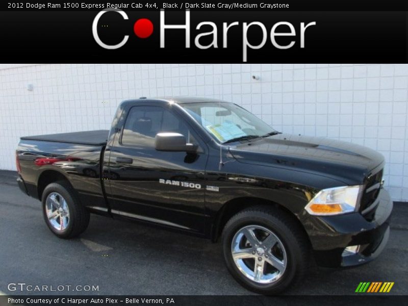 Black / Dark Slate Gray/Medium Graystone 2012 Dodge Ram 1500 Express Regular Cab 4x4