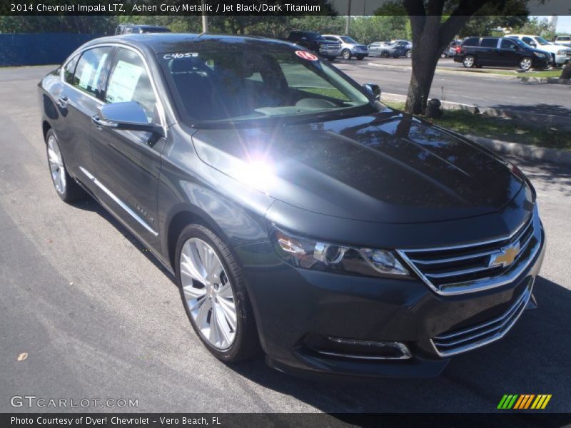 Ashen Gray Metallic / Jet Black/Dark Titanium 2014 Chevrolet Impala LTZ