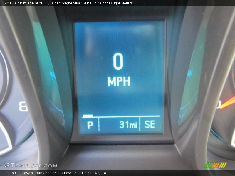 Champagne Silver Metallic / Cocoa/Light Neutral 2013 Chevrolet Malibu LT