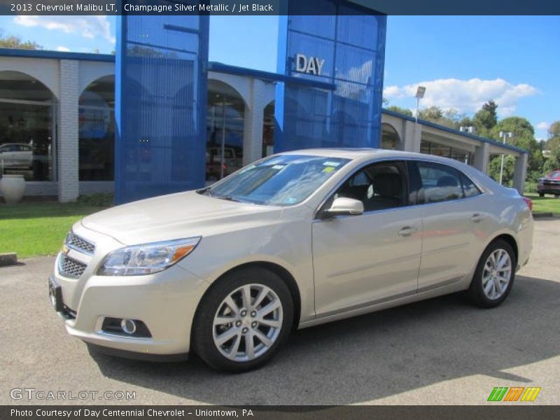 Champagne Silver Metallic / Jet Black 2013 Chevrolet Malibu LT