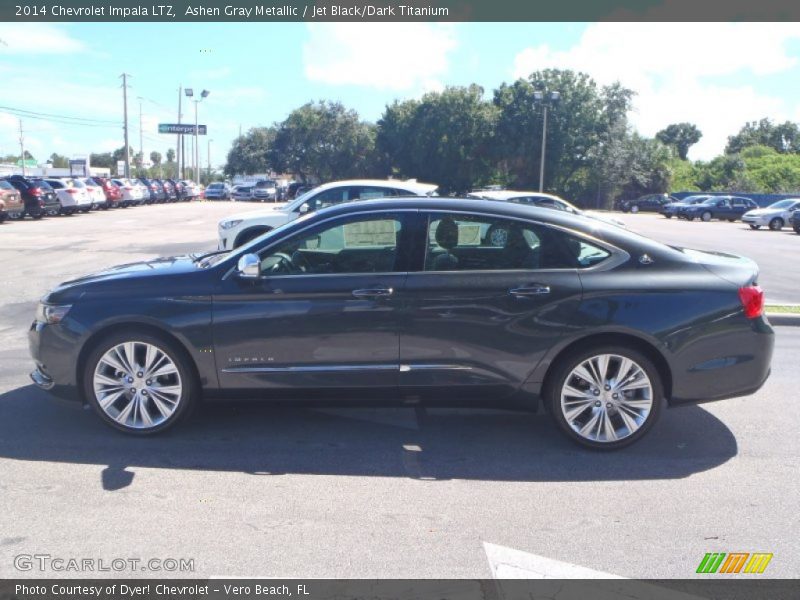 Ashen Gray Metallic / Jet Black/Dark Titanium 2014 Chevrolet Impala LTZ