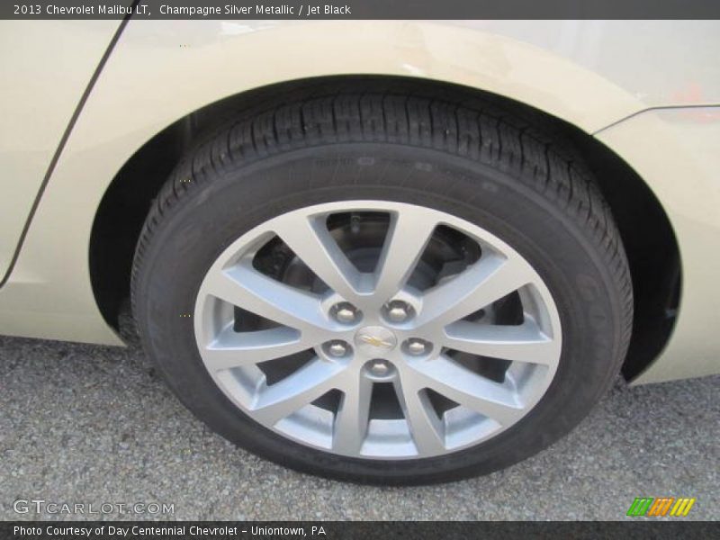 Champagne Silver Metallic / Jet Black 2013 Chevrolet Malibu LT