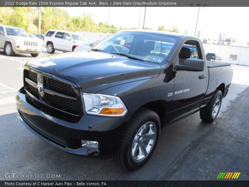 Black / Dark Slate Gray/Medium Graystone 2012 Dodge Ram 1500 Express Regular Cab 4x4