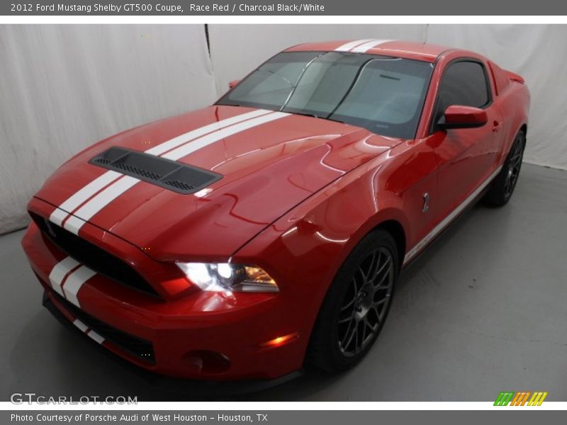 Race Red / Charcoal Black/White 2012 Ford Mustang Shelby GT500 Coupe