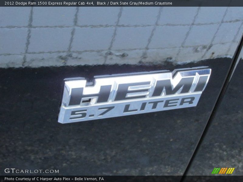 Black / Dark Slate Gray/Medium Graystone 2012 Dodge Ram 1500 Express Regular Cab 4x4