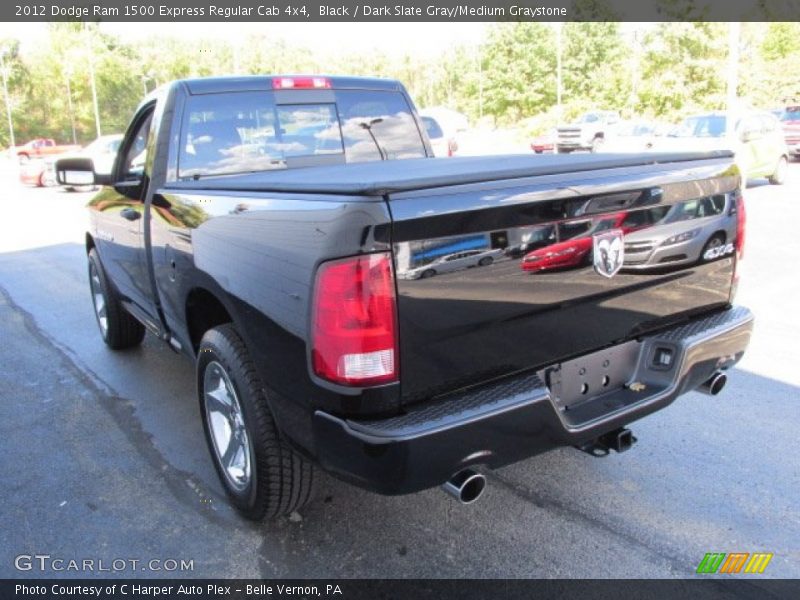 Black / Dark Slate Gray/Medium Graystone 2012 Dodge Ram 1500 Express Regular Cab 4x4