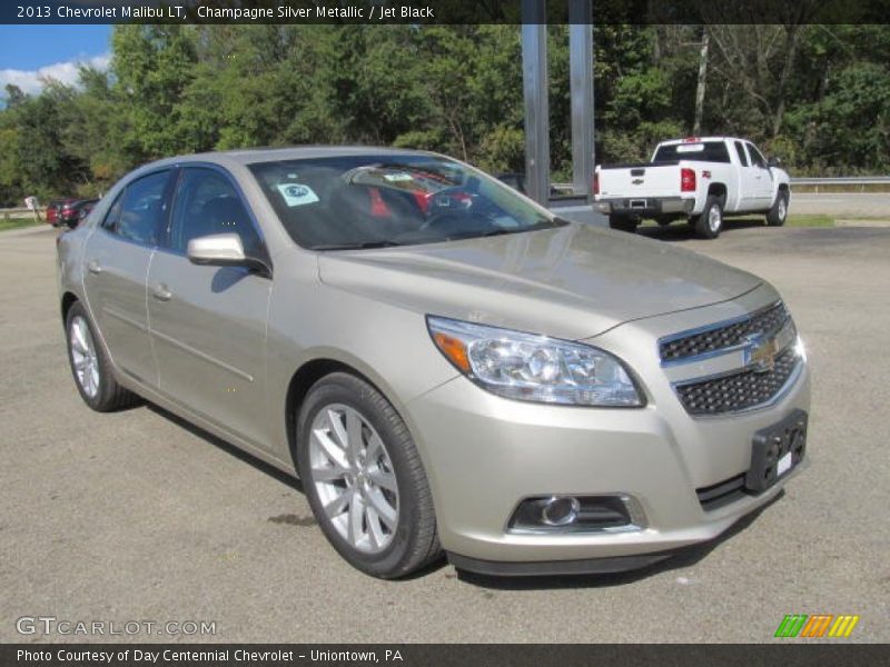 Champagne Silver Metallic / Jet Black 2013 Chevrolet Malibu LT