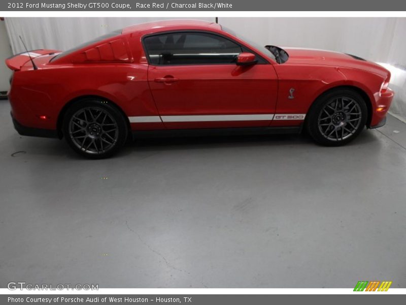 Race Red / Charcoal Black/White 2012 Ford Mustang Shelby GT500 Coupe