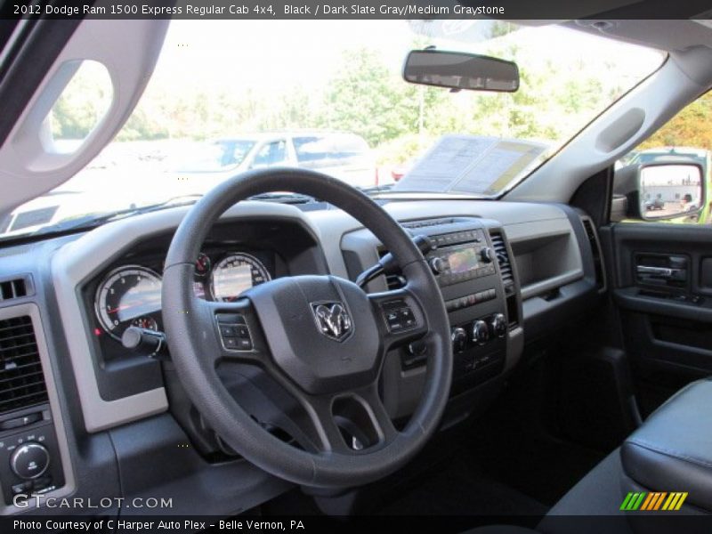 Black / Dark Slate Gray/Medium Graystone 2012 Dodge Ram 1500 Express Regular Cab 4x4