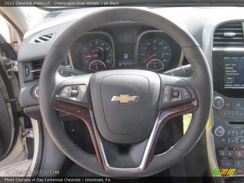 Champagne Silver Metallic / Jet Black 2013 Chevrolet Malibu LT