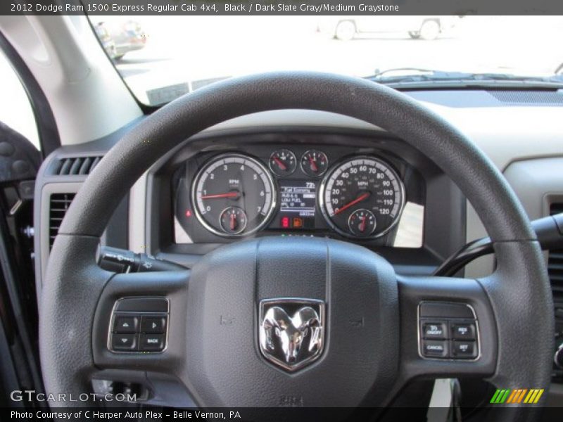 Black / Dark Slate Gray/Medium Graystone 2012 Dodge Ram 1500 Express Regular Cab 4x4