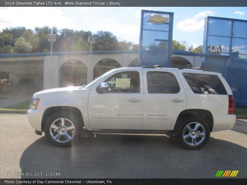 White Diamond Tricoat / Ebony 2014 Chevrolet Tahoe LTZ 4x4