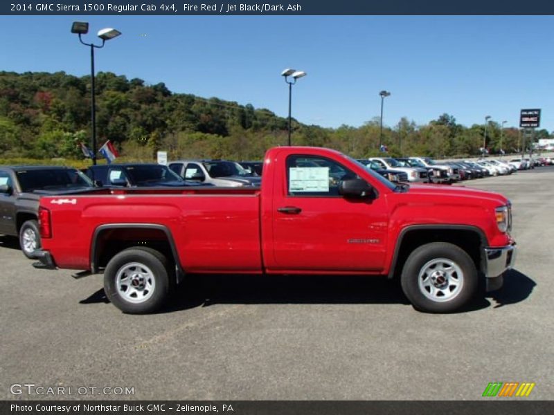 Fire Red / Jet Black/Dark Ash 2014 GMC Sierra 1500 Regular Cab 4x4