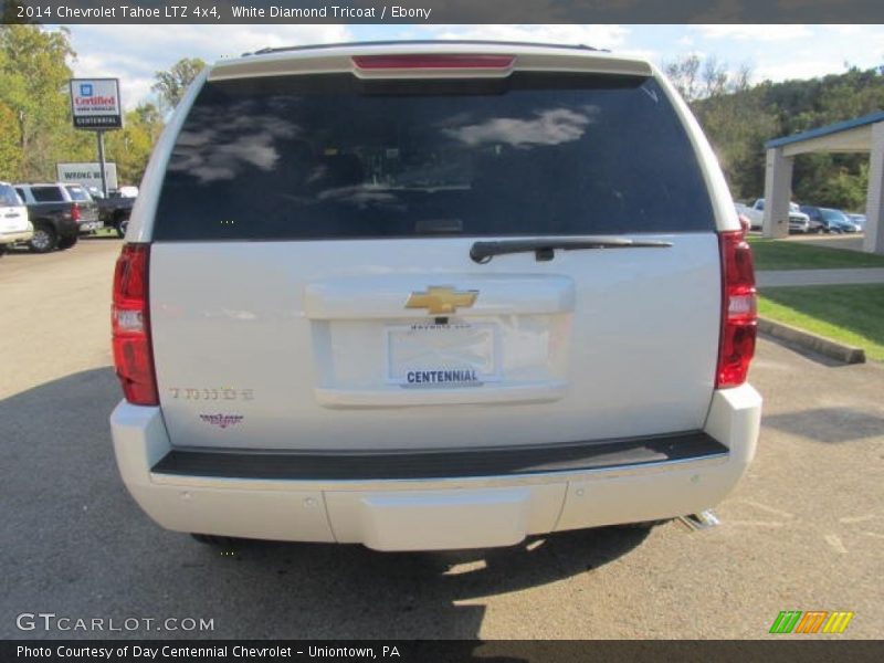 White Diamond Tricoat / Ebony 2014 Chevrolet Tahoe LTZ 4x4