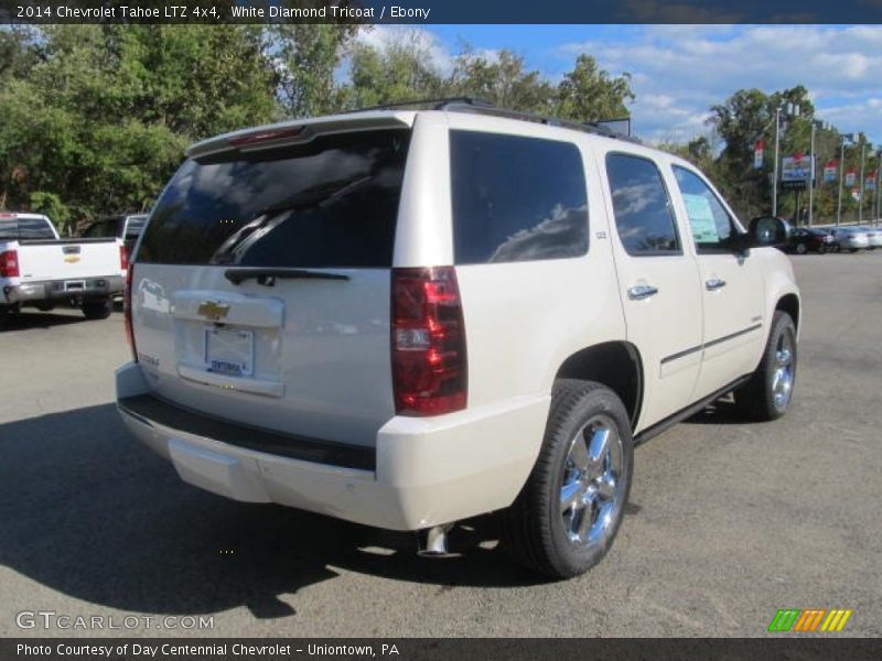 White Diamond Tricoat / Ebony 2014 Chevrolet Tahoe LTZ 4x4