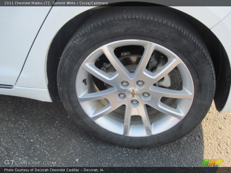 Summit White / Cocoa/Cashmere 2011 Chevrolet Malibu LTZ