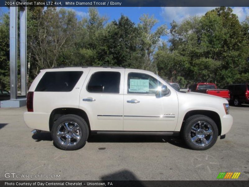 White Diamond Tricoat / Ebony 2014 Chevrolet Tahoe LTZ 4x4