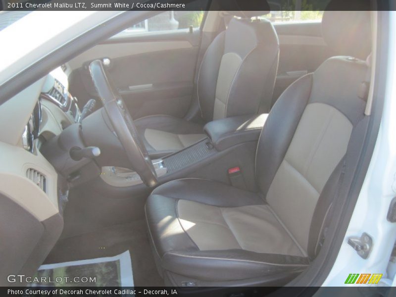 Summit White / Cocoa/Cashmere 2011 Chevrolet Malibu LTZ