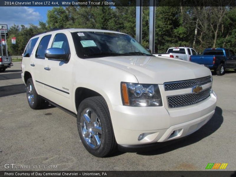 White Diamond Tricoat / Ebony 2014 Chevrolet Tahoe LTZ 4x4