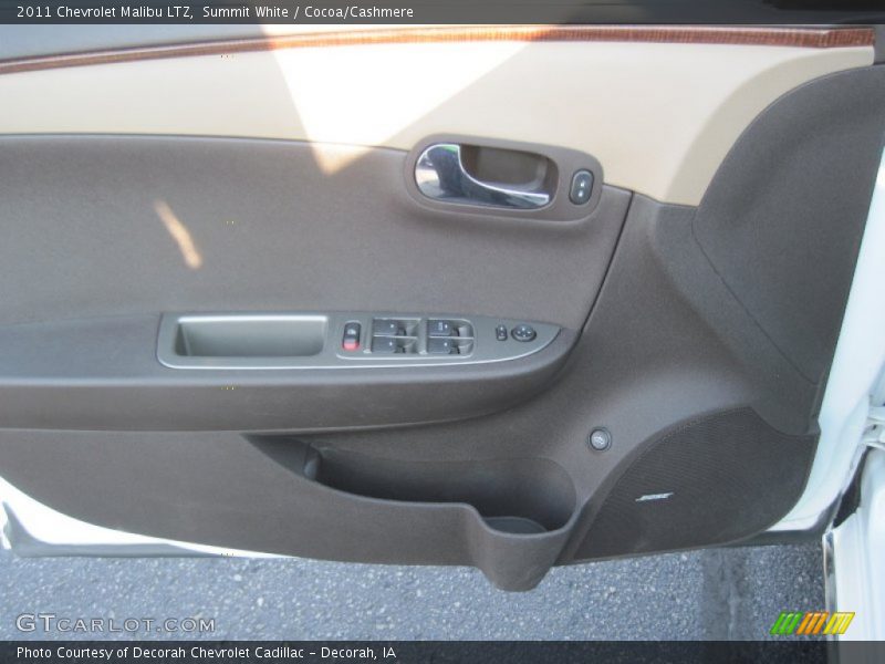 Summit White / Cocoa/Cashmere 2011 Chevrolet Malibu LTZ