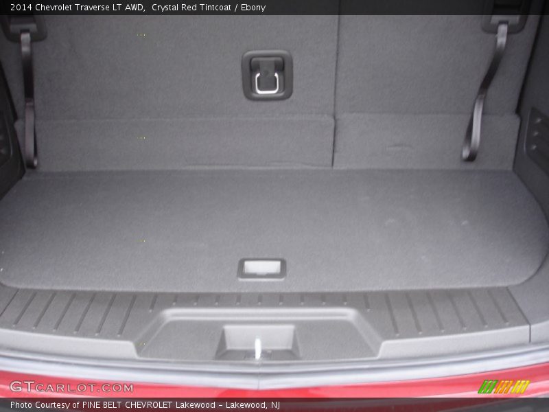 Crystal Red Tintcoat / Ebony 2014 Chevrolet Traverse LT AWD