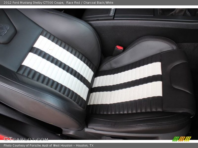 Race Red / Charcoal Black/White 2012 Ford Mustang Shelby GT500 Coupe