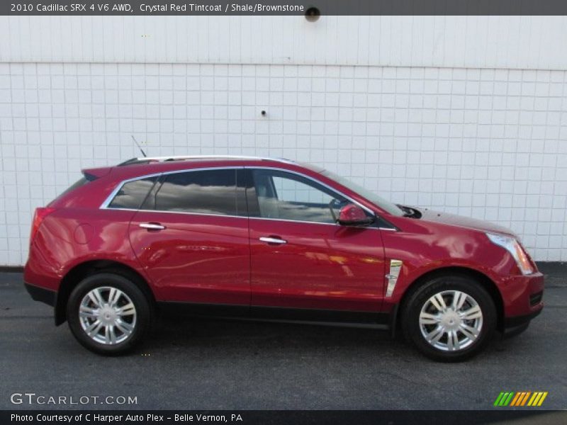 Crystal Red Tintcoat / Shale/Brownstone 2010 Cadillac SRX 4 V6 AWD