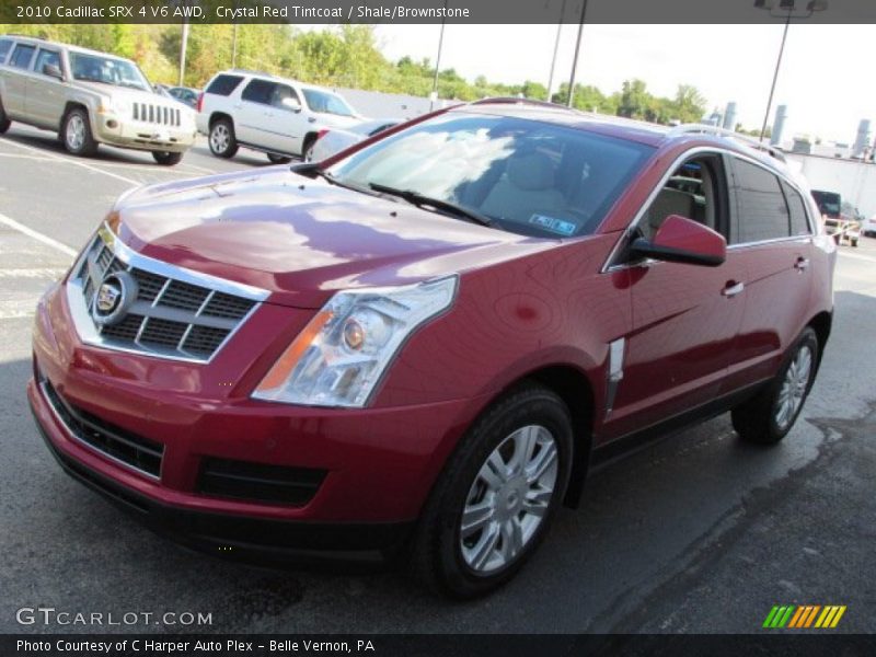 Crystal Red Tintcoat / Shale/Brownstone 2010 Cadillac SRX 4 V6 AWD