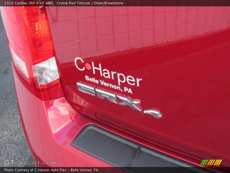 Crystal Red Tintcoat / Shale/Brownstone 2010 Cadillac SRX 4 V6 AWD