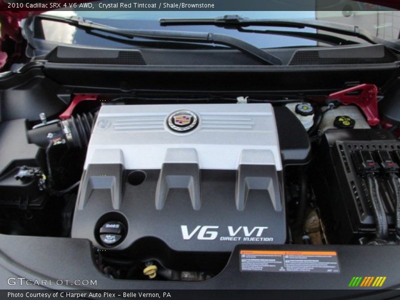 Crystal Red Tintcoat / Shale/Brownstone 2010 Cadillac SRX 4 V6 AWD
