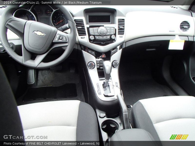 Summit White / Jet Black/Medium Titanium 2014 Chevrolet Cruze LS