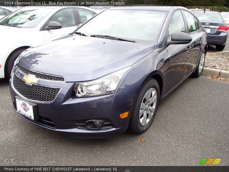 Blue Ray Metallic / Jet Black/Medium Titanium 2014 Chevrolet Cruze LS