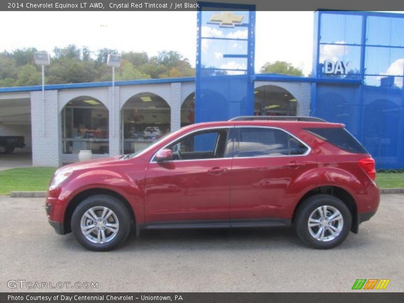Crystal Red Tintcoat / Jet Black 2014 Chevrolet Equinox LT AWD