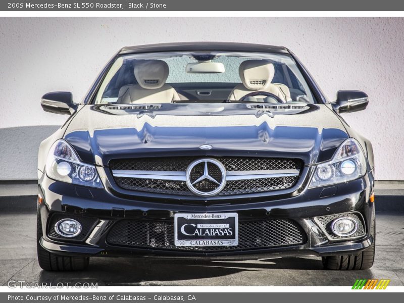 Black / Stone 2009 Mercedes-Benz SL 550 Roadster