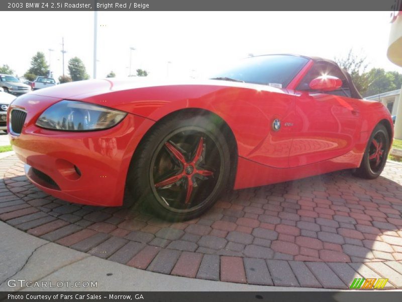 Bright Red / Beige 2003 BMW Z4 2.5i Roadster