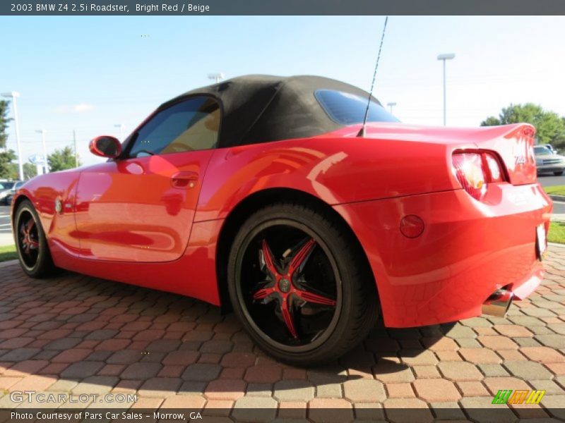 Bright Red / Beige 2003 BMW Z4 2.5i Roadster