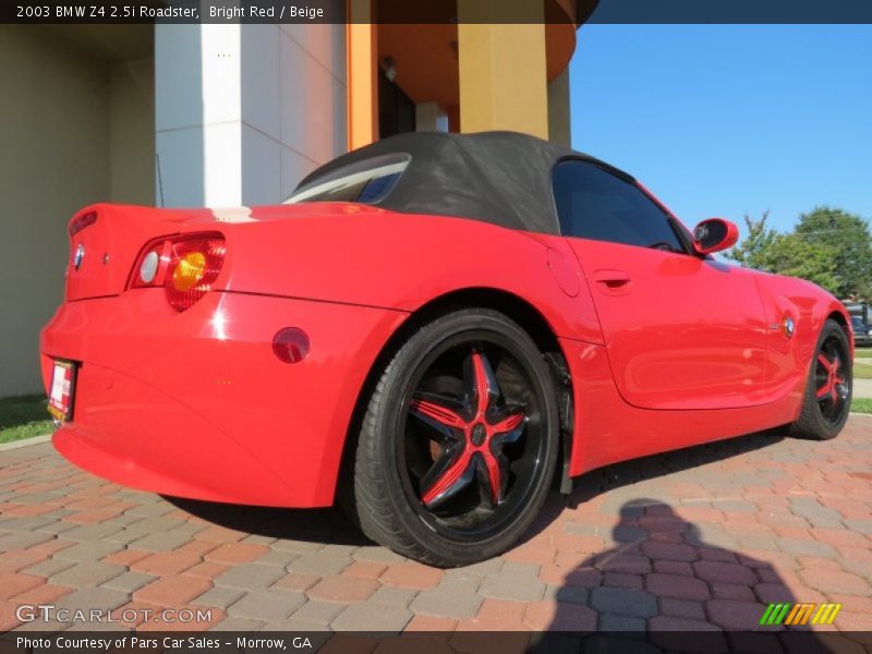 Bright Red / Beige 2003 BMW Z4 2.5i Roadster