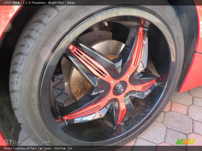 Bright Red / Beige 2003 BMW Z4 2.5i Roadster