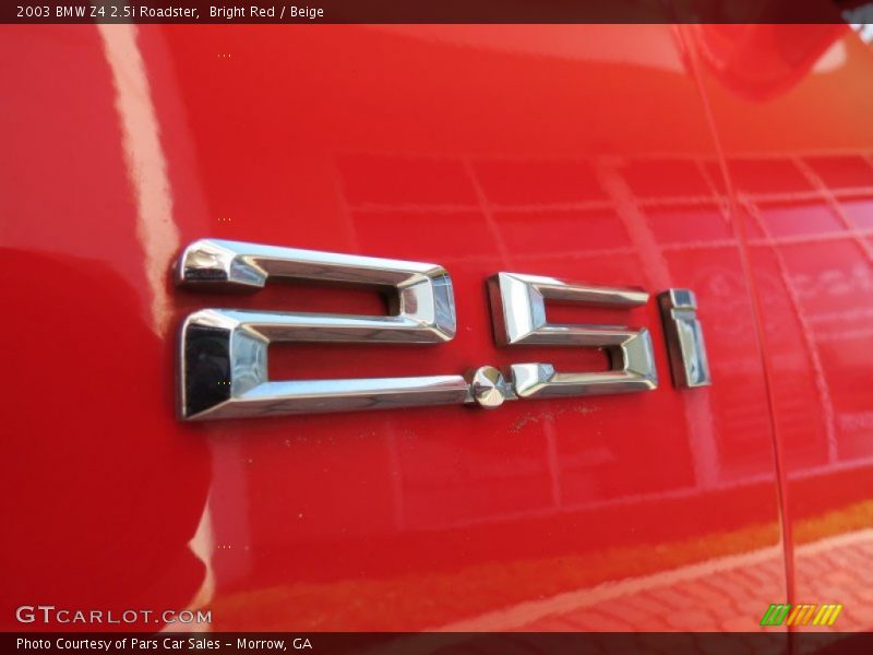 Bright Red / Beige 2003 BMW Z4 2.5i Roadster