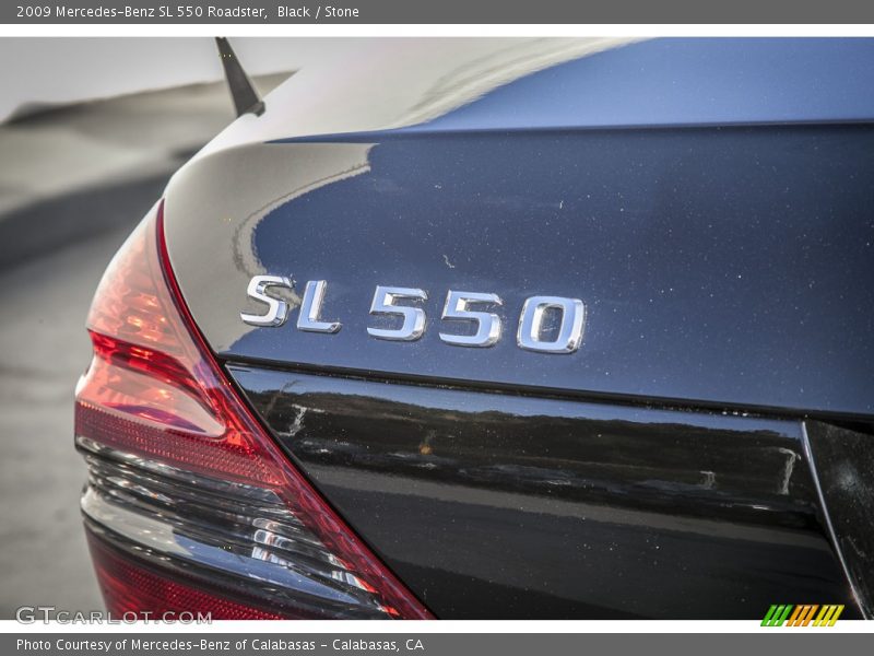 Black / Stone 2009 Mercedes-Benz SL 550 Roadster
