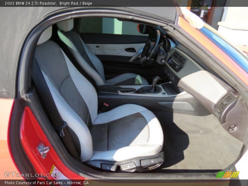 Bright Red / Beige 2003 BMW Z4 2.5i Roadster