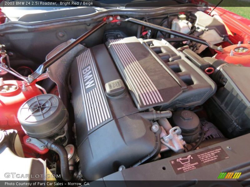 Bright Red / Beige 2003 BMW Z4 2.5i Roadster