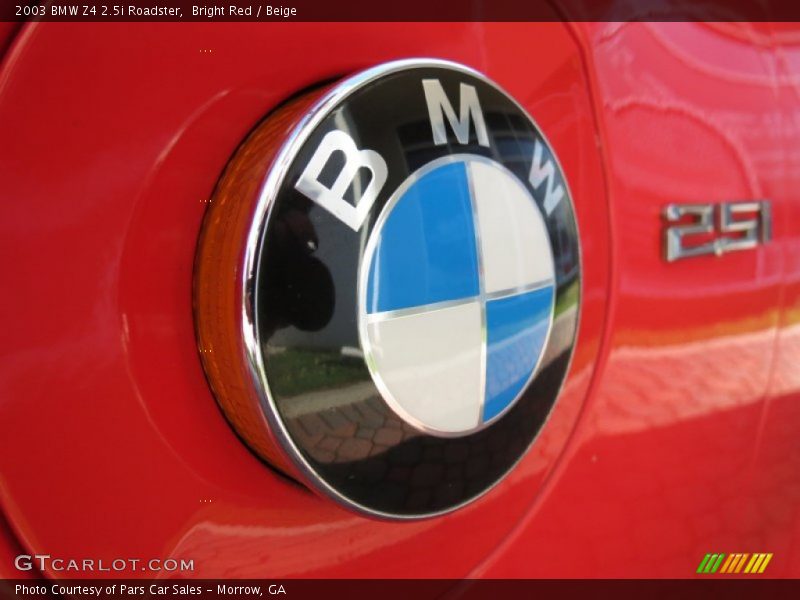 Bright Red / Beige 2003 BMW Z4 2.5i Roadster
